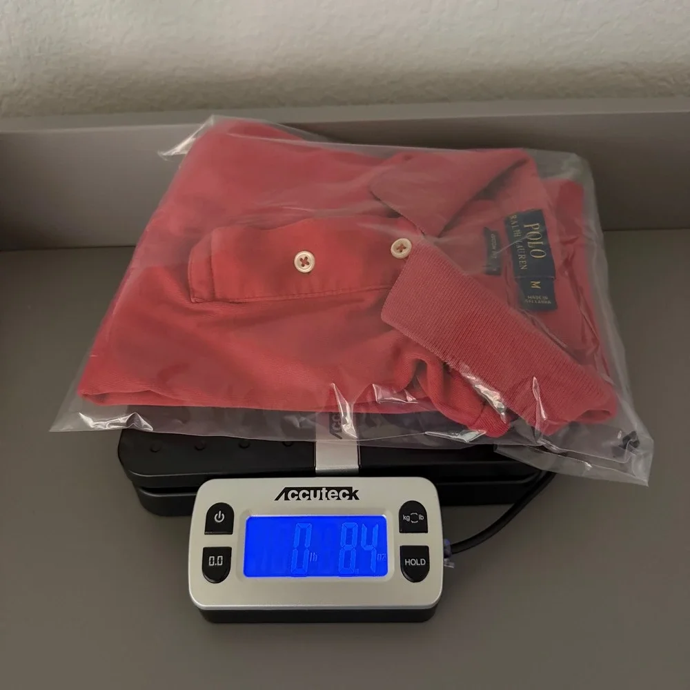 Polo Ralph Lauren Custom Fit Polo Shirt Mens M Red Cotton GUC